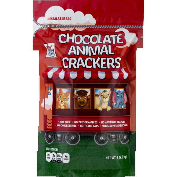 Happy Snacks Animal Crackers, Chocolate (8 oz) Instacart