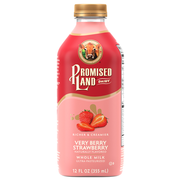 Promised Land Very Berry Strawberry Whole Milk