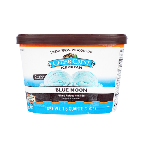 Cedar Crest Blue Moon Almond Flavored Ice Cream Same-Day Delivery