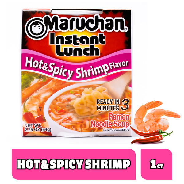 Maruchan Instant Lunch Ramen Noodles, Hot & Spicy Shrimp