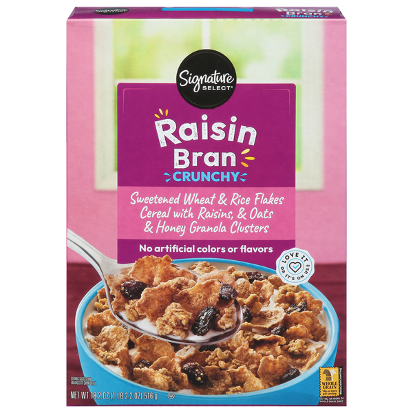 Signature SELECT Cereal, Raisin Bran, Crunchy