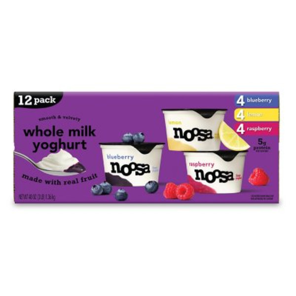 Noosa Whole Milk Blueberry/Lemon/Raspberry Yoghurt Same-Day