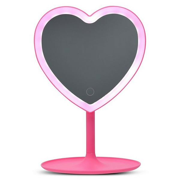 Iscream Heart-Shaped Vanity Mirror