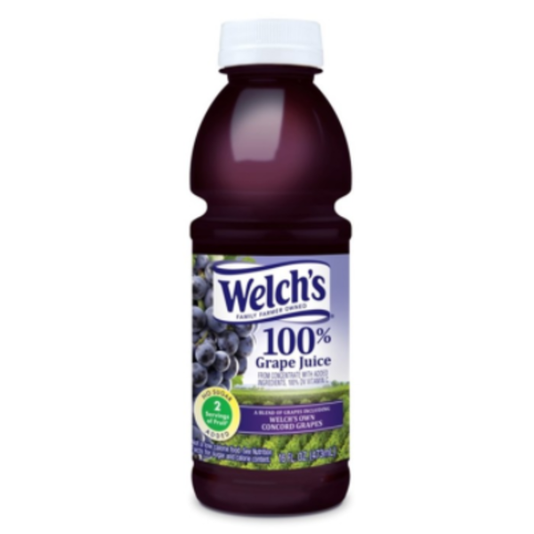 Welch's - 100% Grape Juice - 12/16 oz bottles