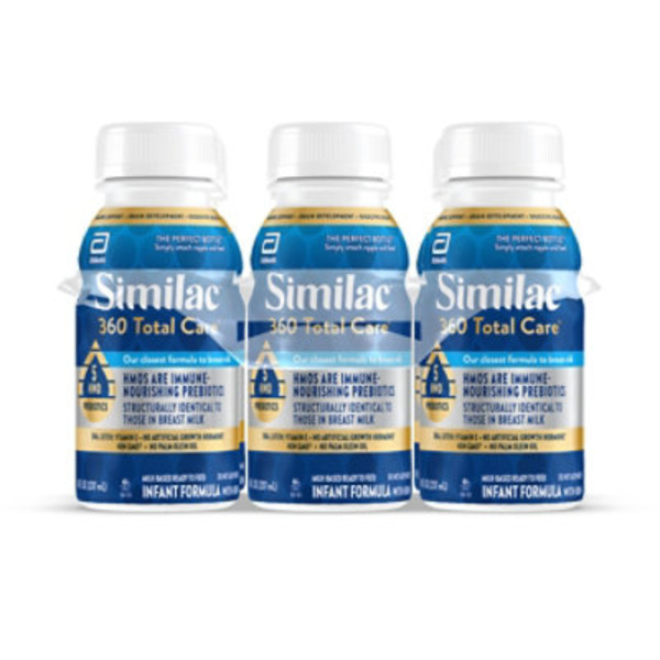 Similac 360 Total Care Ready-to-Feed Infant Formula, Has 5 HMO Prebiotics