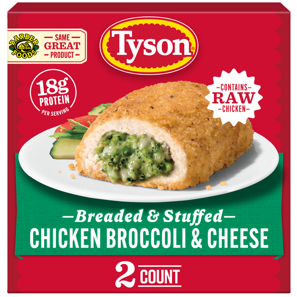 Tyson Frozen Stuffed Chicken Breasts Broccoli Cheese, 2 Count Same