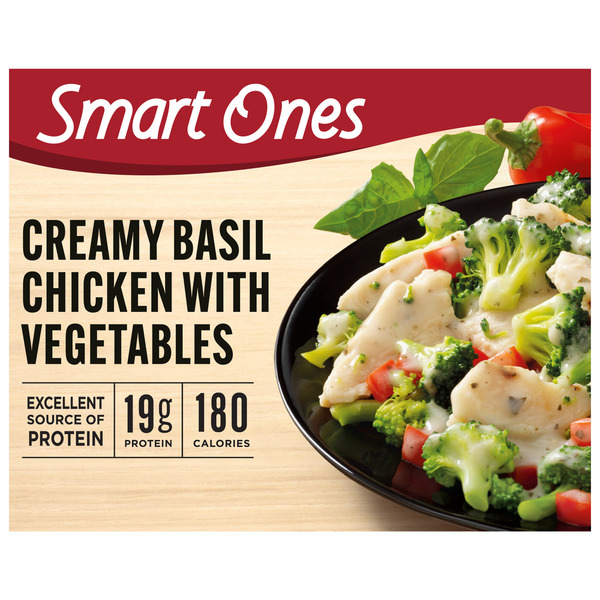Smart Ones Chicken with Broccoli, Red Peppers & Creamy Basil