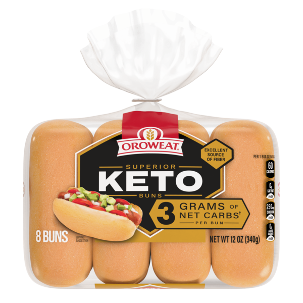 Oroweat Superior Keto 8 Buns Same-Day Delivery or Pickup | Homeland