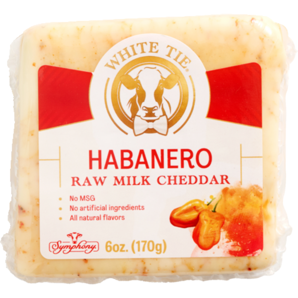 Symphony White Tie Habanero Raw Milk Cheddar Cheese