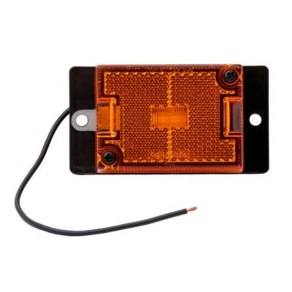 Carry-On Trailer LED Amber Rectangular Marker/Clearance Light with Reflex, CO-MCL35AEBU