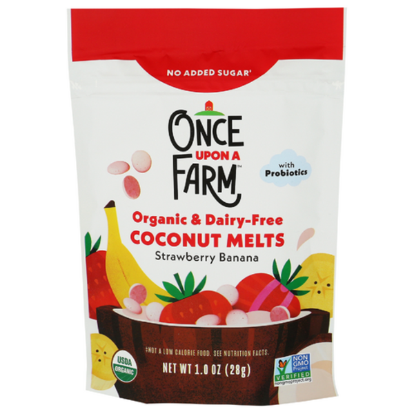 Once Upon A Farm Organic Dairy-Free Toddler Strawberry Banana Coconut Melts