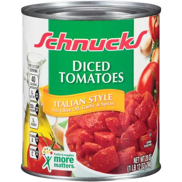 Schnucks Diced Italian Style Tomatoes (28 oz) Instacart