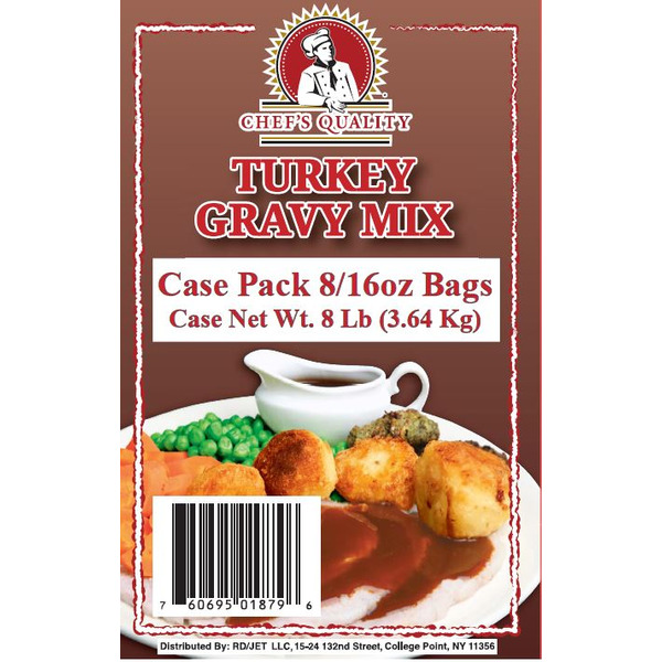 Chef's Quality - Turkey Gravy Mix - 1 lb bag