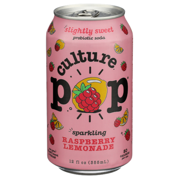 Culture Pop Raspberry Lemonade Probiotic Soda