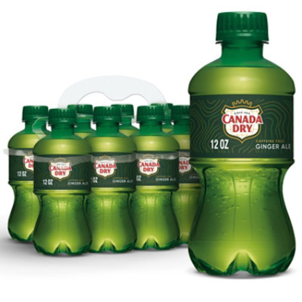 Canada Dry Ginger Ale Soda, 12 fl oz bottles, 8 pack