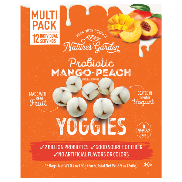 Nature's Garden Probiotic Mango-Peach Yoggies Multi Pack Same-Day