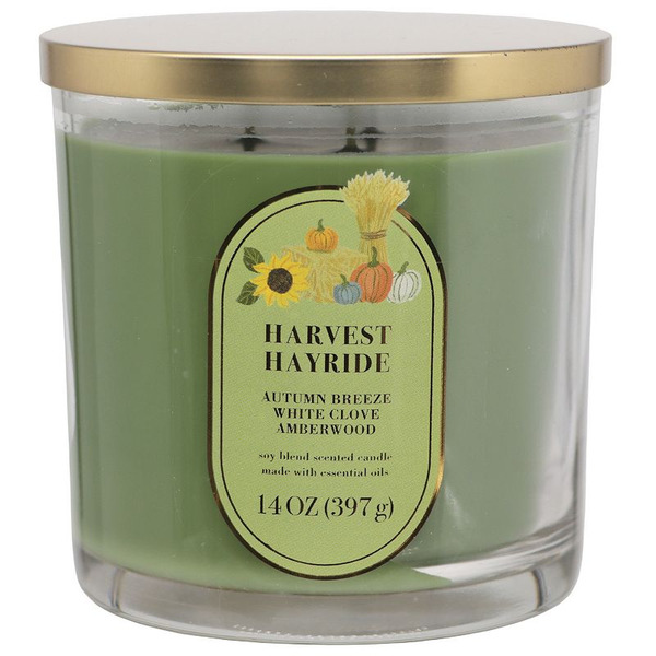 Sonoma Goods For Life ® Autumn Hayride 14-oz. Single Pour Candle Jar, Green