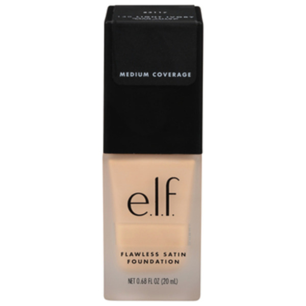 e.l.f. Foundation, Flawless Satin, Light Ivory 140 Same-Day