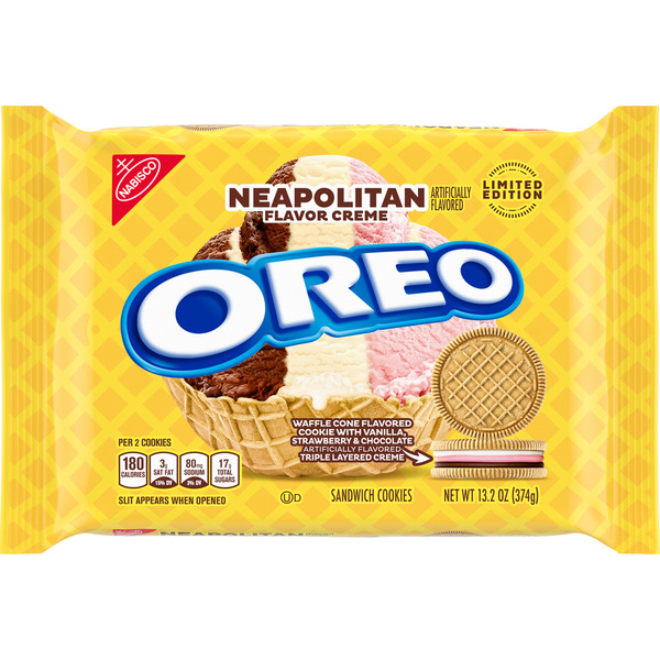 nabe190 CREMATORY / ILLUSIONS＋3枚 Oreo Sandwich Cookies, Neapolitan Flavor Creme Same-Day Delivery