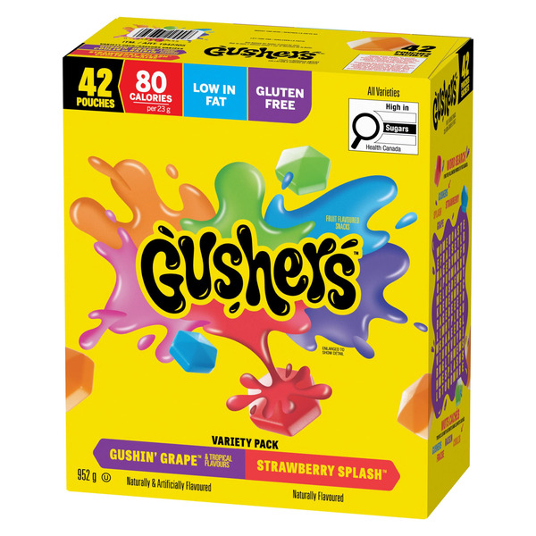 Gushers Tropical & Strawberry Fruit Flavoured Snacks