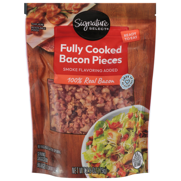 Signature SELECT Smoke Fully Cooked Bacon Pieces