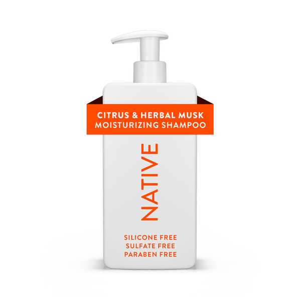 Native Daily Clean Shampoo, Citrus & Herbal Musk, Sulfate Free, for Men and Women - 16.5