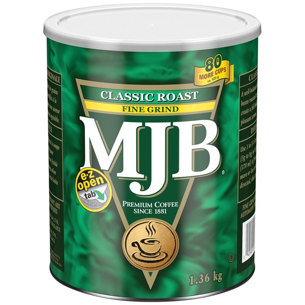 Mjb Classic Roast Fine Grind Premium Coffee (1.36 kg) Instacart