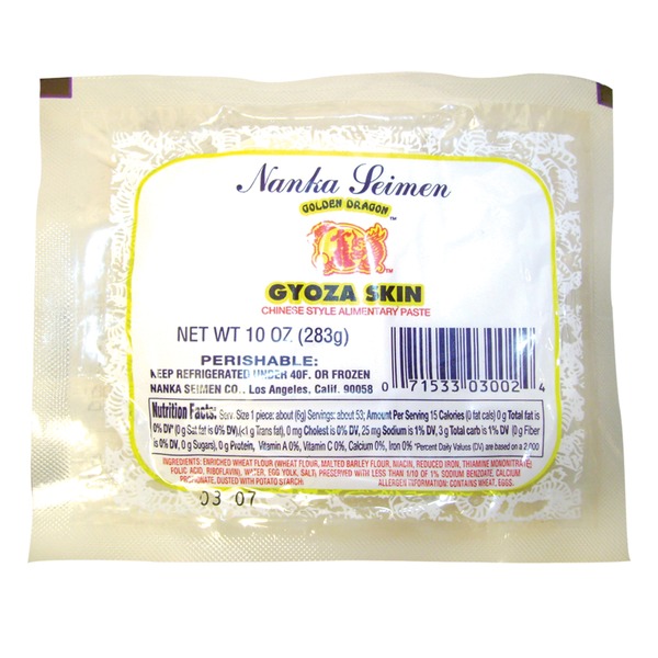 Nanka Seimen Golden Dragon Gyoza Skins Same-Day Delivery | HMart