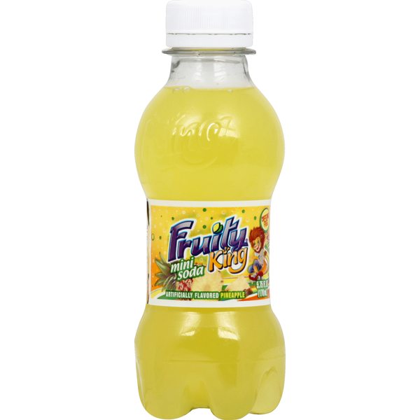 Fruity King Mini Soda, Pineapple