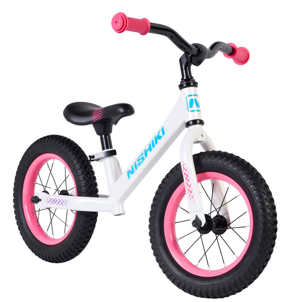 Nishiki Youth Durango Balance Bike 2026, 12 Inch - White/Pink