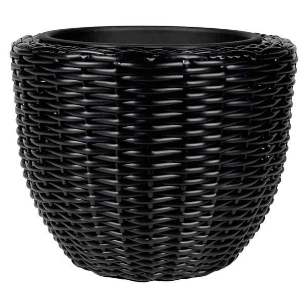 Belavi Black Rattan Planter Same-Day Delivery or Pickup | ALDI