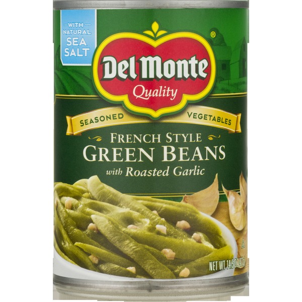 Del Monte Green Beans, French Style, with Roasted Garlic (14.5 oz