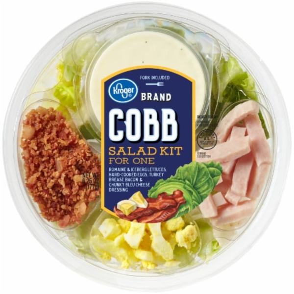 Kroger Fresh Selections Cobb Salad Kit For One, Romaine Lettuce, Hard