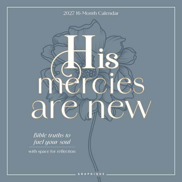Graphique Grace for Today Inspirational Monthly Wall Calendar, 12 x 12 in, January–December 2027