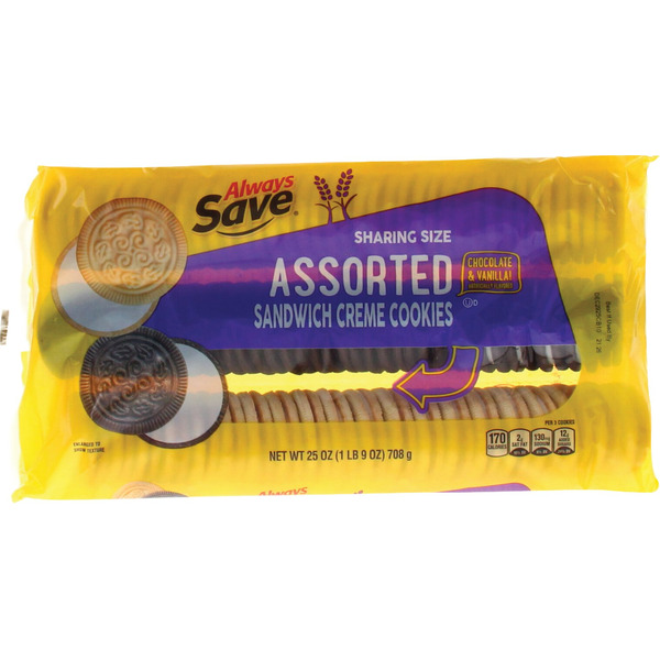 Always Save ASSORTED SANDWICH CREME COOKIES Same-Day Delivery or