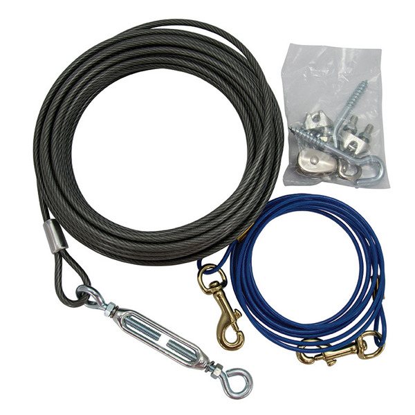 Play On Ariel Dog Tie Out Run Cable