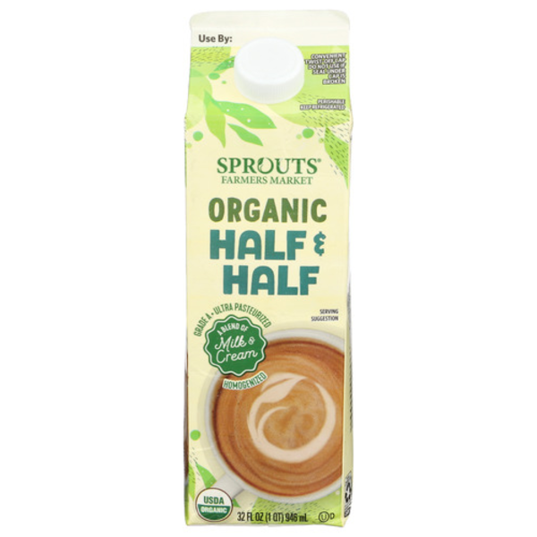 Sprouts Farmers Market Sprouts Organic Half & Half Milk SameDay