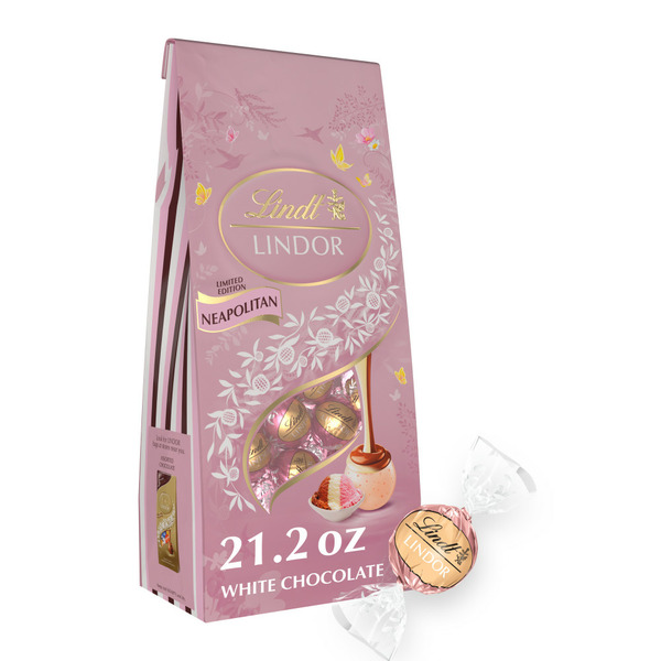 Lindor Neapolitan White Chocolate Truffles, 21.2 oz Same-Day
