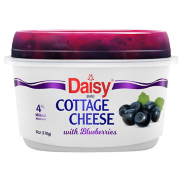 Daisy 4% Milkfat with Blueberries Cottage Cheese