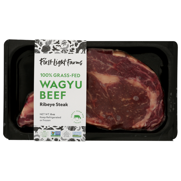 First Light Farms 100% Grass Fed Wagyu Ribeye Steak