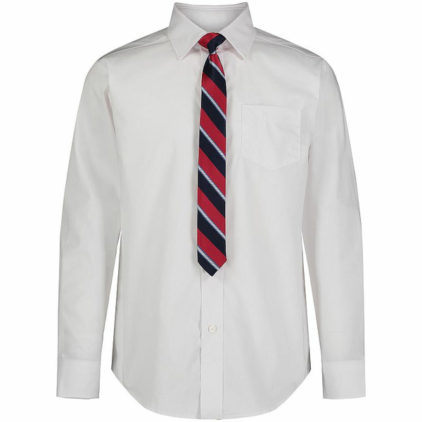 IZOD Boys 4-20 IZOD Button Up Shirt & Tie Set, Boy's, Size: L 14-16, White