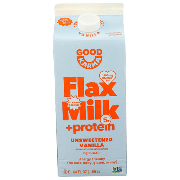 Good Karma Vanilla Unsweetened Flax Milk W/ Protein Same-Day