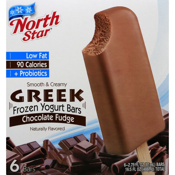 Northstar Yogurt Bars, Frozen, Chocolate Fudge, Greek (6 each) Instacart