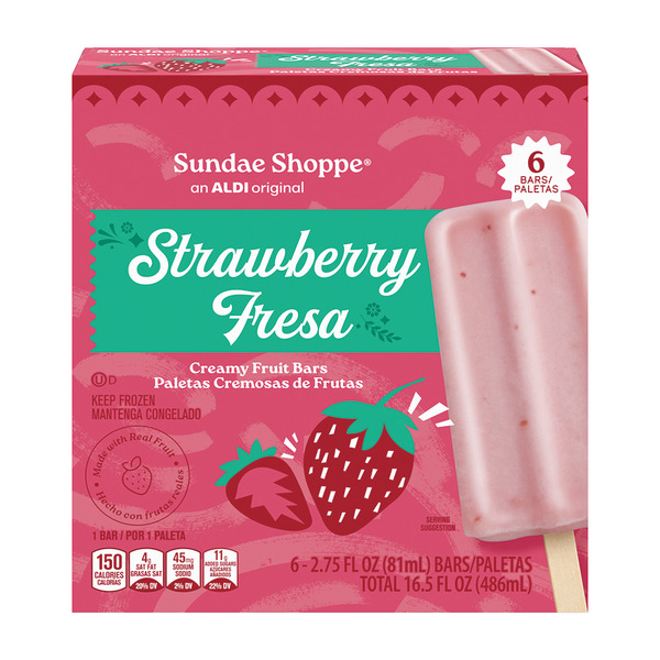 Sundae Shoppe Strawberry Creamy Fruit Bar Same-Day Delivery or