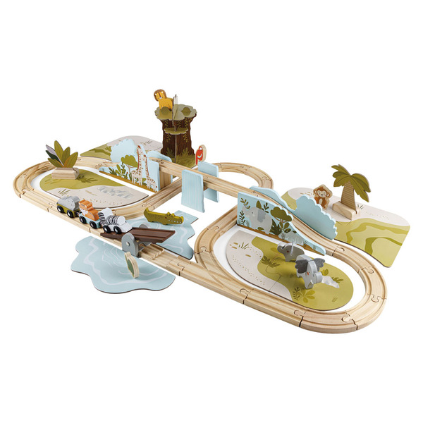 Little Town Safari Wooden Railway Set Same-Day Delivery or Pickup