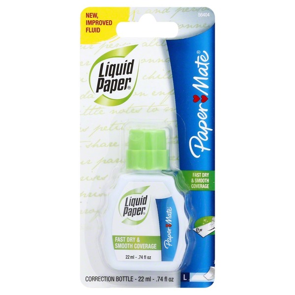 Liquid Paper Correction Fluid, White (1 each) Instacart