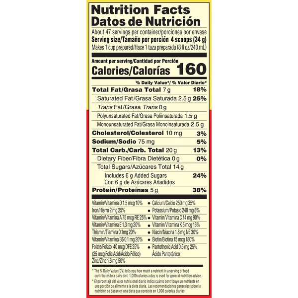 32 Powdered Milk Nutrition Label Labels Design Ideas 2020