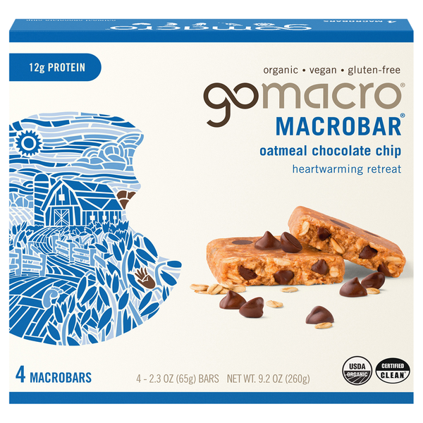 GoMacro Oatmeal Chocolate Chip MacroBar