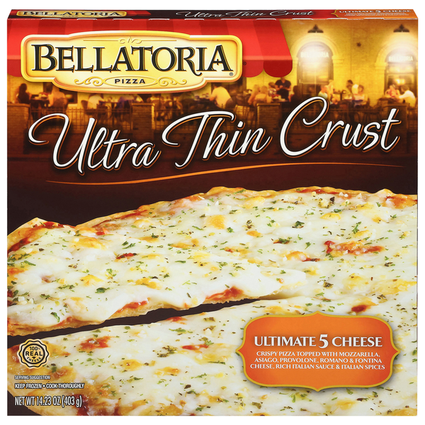 pizza Bellatoria Ultra Thin Crust Ultimate 5 Cheese Pizza Same-Day