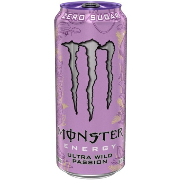 ナウガモンスター　Sサイズ　パープル Monster Zero Sugar Ultra Wild Passion Energy Drink Same-Day